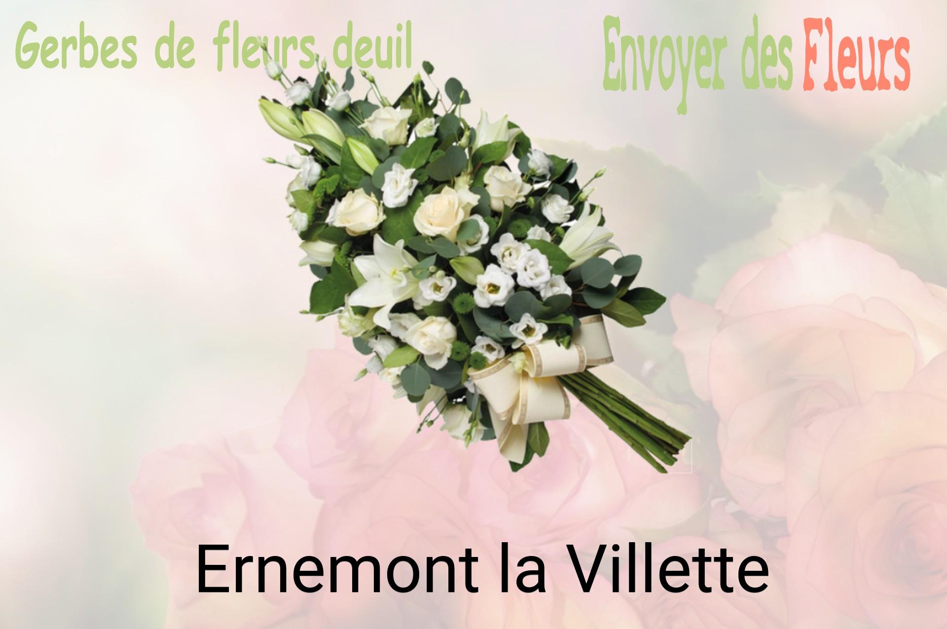 Gerbe de fleurs de deuil livrée à Ernemont-la-Villette